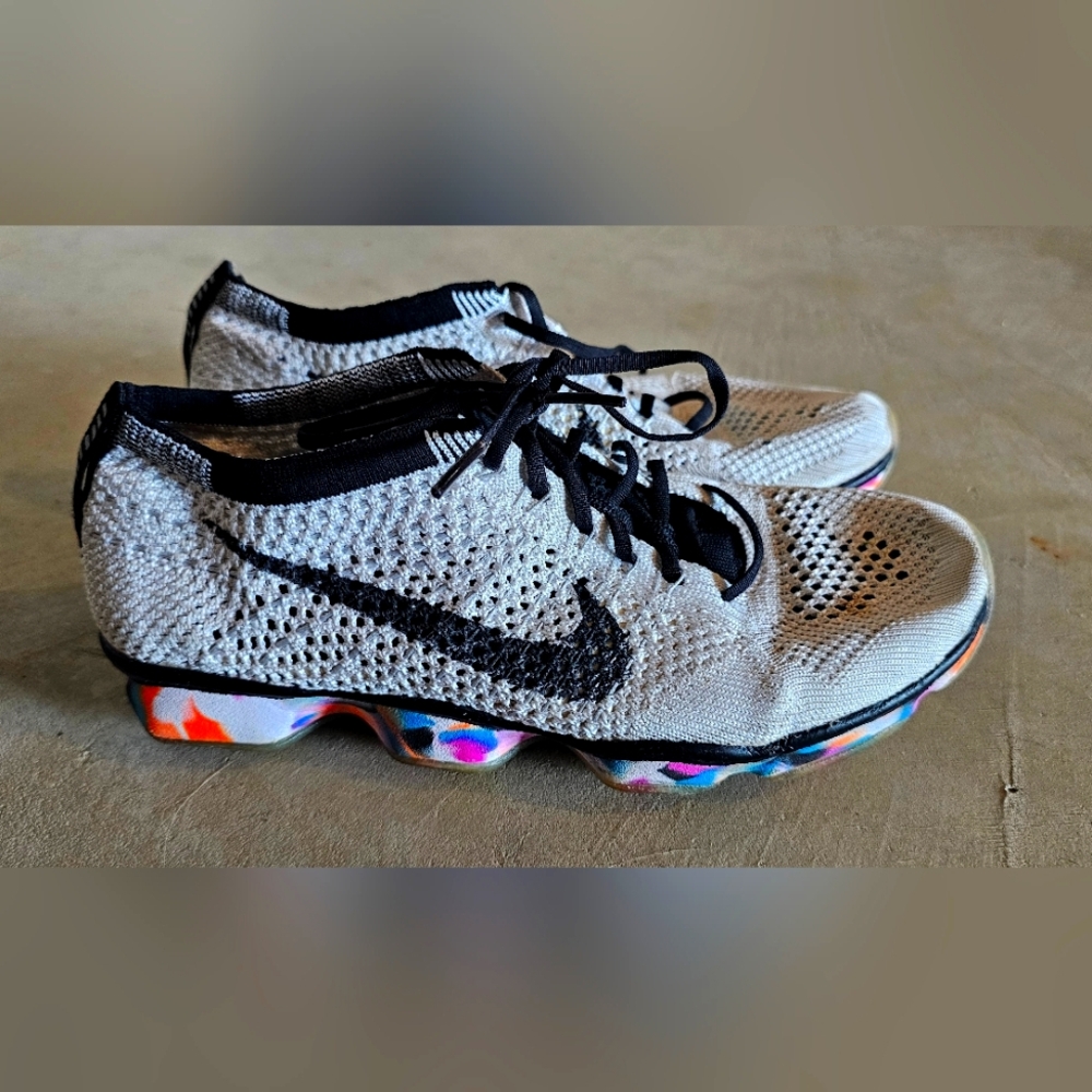 Nike Flyknit Shoes with Black and Multicolor Accents